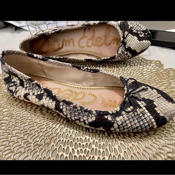 Sam Edelman | Shoes | Sam Edelman Snake Skin Ballet Flats | Poshmark